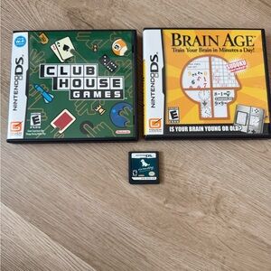 Nintendo DS Clubhouse Games and Brain Age Bundle